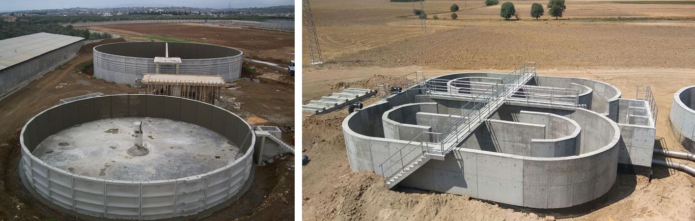 Строительство наземных и подземных резервуаров для чистовой и питьевой воды